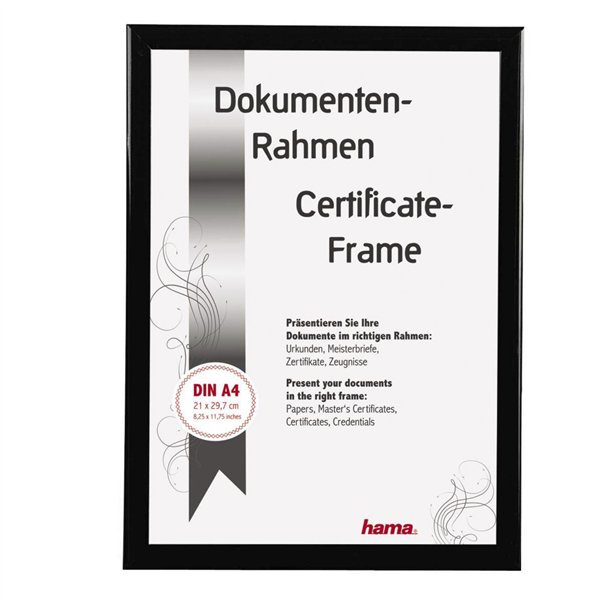 Hama Madrid nero 21x29,7 plastica DIN A4 66692