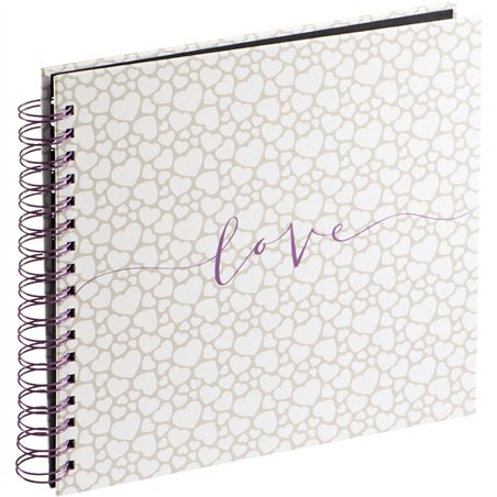 Hama Romance album spirale 28x24 40 pagine nere matrimonio 3831