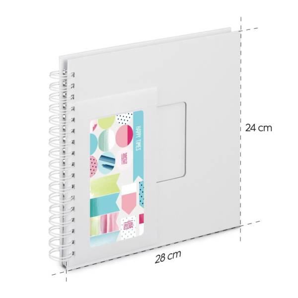 Hama kit creativo album spirale fai da te 28x24 50 pagine   7293