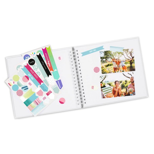 Hama kit creativo album spirale fai da te 28x24 50 pagine   7293