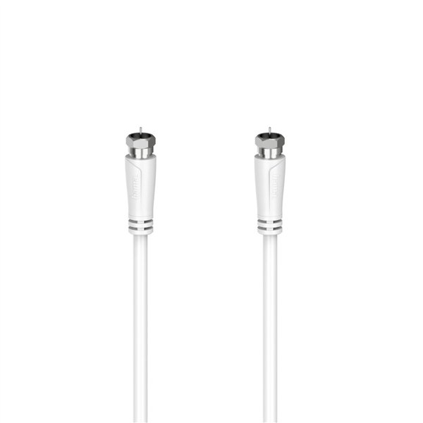 Hama SAT-Connection Cable 1,5m F-Plug/F-Plug white 90dB 205063