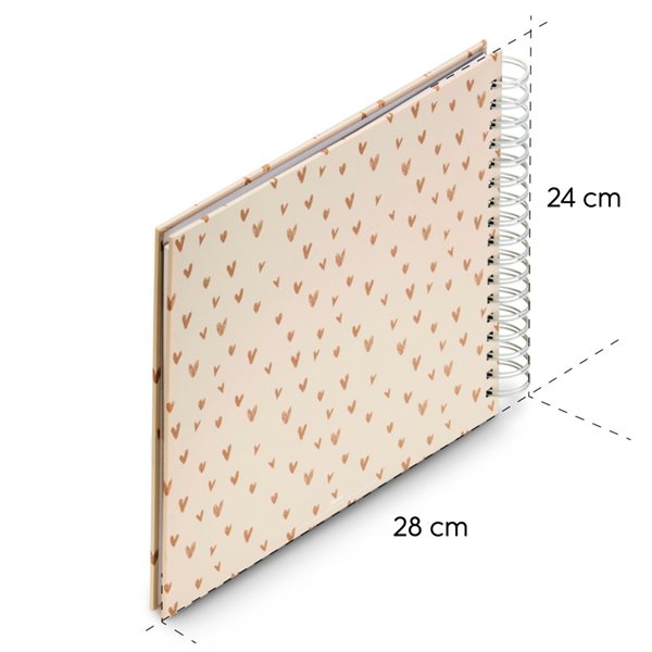 Hama Lovely Spiral beige   28x24 50 pagine bianche           7701