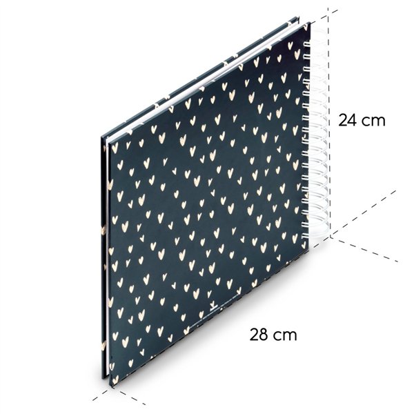 Hama Lovely Spiral blu 28x24 50 pagine bianche           7702