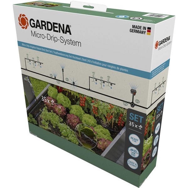 Gardena Micro-Drip-System  Kit aiuola rialz./aiuola (35 piante)