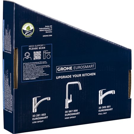 Grohe Eurosmart miscelatore monoc. lavello 1/2