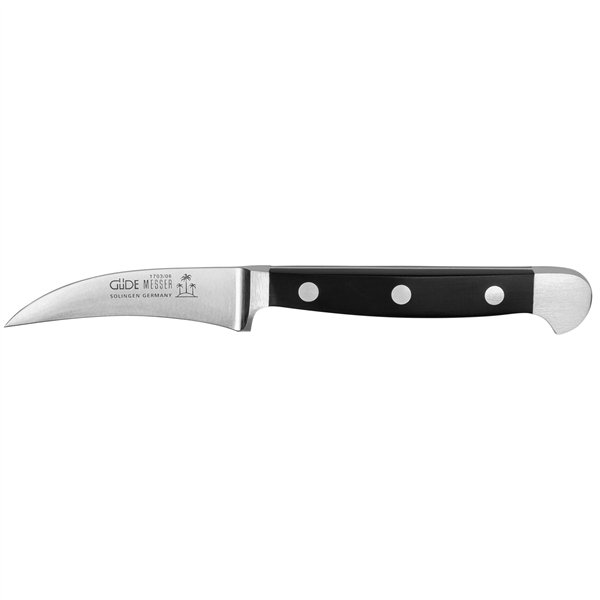 Güde Alpha coltello spelucchino 6 cm POM nero 1703/06