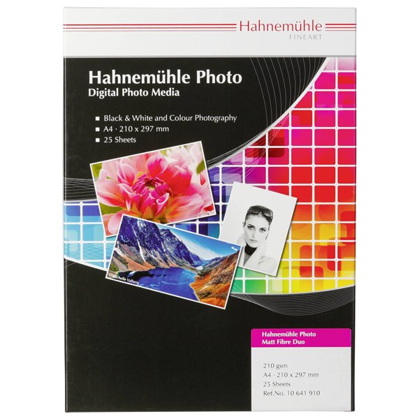 Hahnemühle Photo Matt Fibre Duo A 4 bianco caldo 210 g 25 fogli