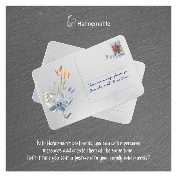 Hahnemühle cartoline per acquer. scat.met. ruv.10x15 cm 230g 30p.