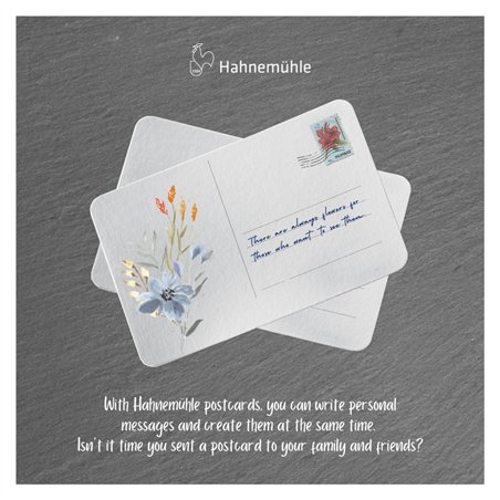 Hahnemühle cartoline per acquer. scat.met. ruv.10x15 cm 230g 30p.
