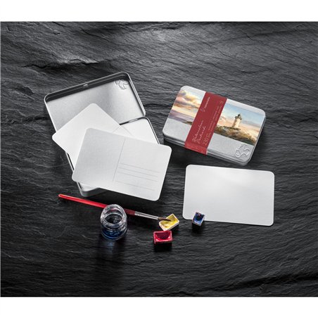 Hahnemühle cartoline per acquer. scat.met. opaco 10x15cm 230g 30p