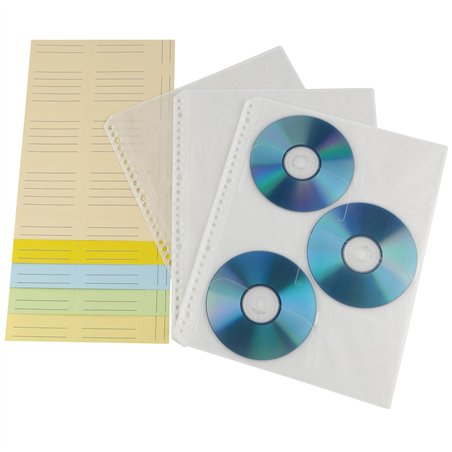 1x10 Hama CD-ROM-Index-Custodia trasparente-bianco        49835