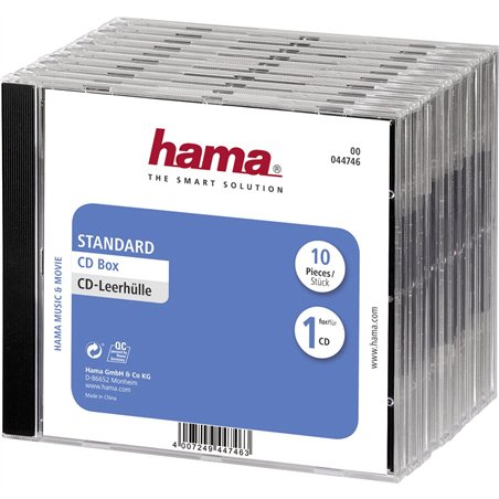 1x10 Hama custodia per CD Standard                 44746