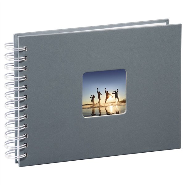 Hama  Fine Art  spirale grigio 24x17 50 pagine bianche 2111