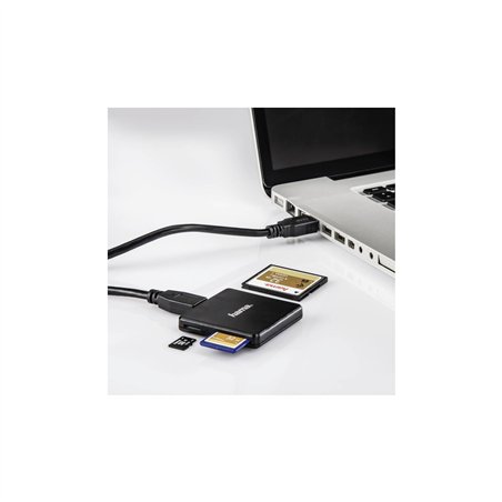 Hama USB-3.0-Multi Card Reader SD MicroSD CF nero
