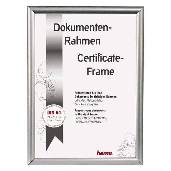 Hama Madrid argento 21x29,7 plastica DIN A4 66842