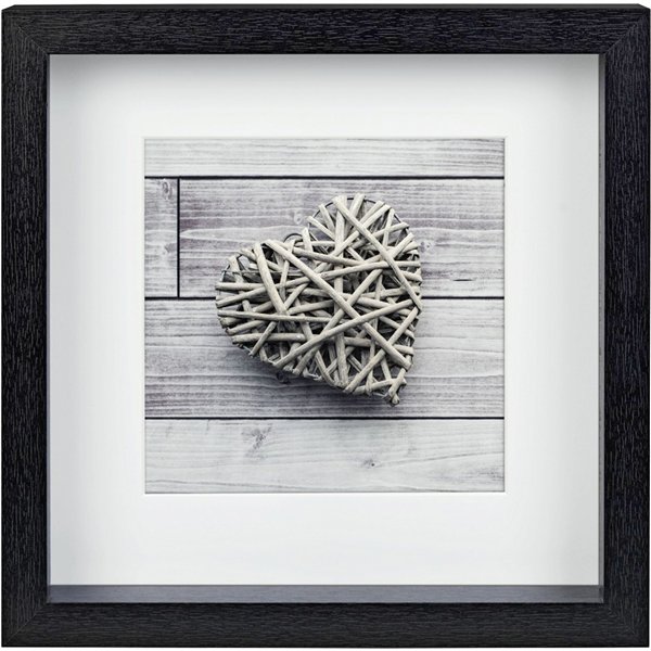 Hama Scala 3D nero 23x23 cornice portafoto legno con Passep.59773