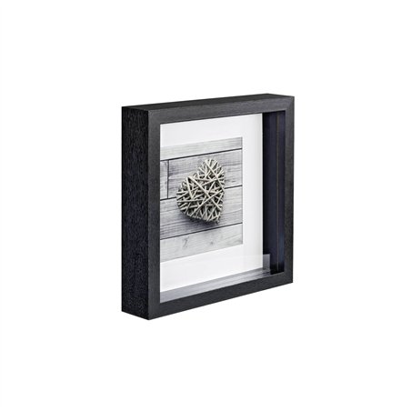 Hama Scala 3D nero 23x23 cornice portafoto legno con Passep.59773