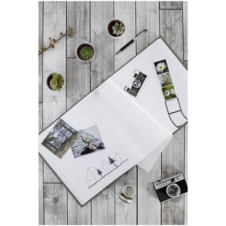 Hama Fine Art Jumbo-Album  30x30 80 pagine bianche, grigio 2782