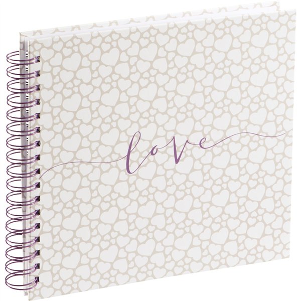 Hama Romance album spirale 28x24 40 pag. bianche matrimonio 3832
