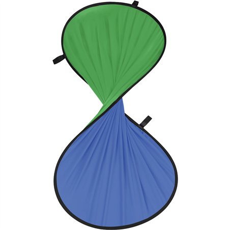 Hama sfondo pieghevole 2in1 150x200cm verde/blu