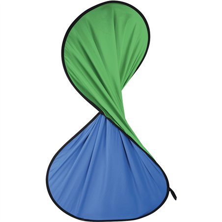 Hama sfondo pieghevole 2in1 150x200cm verde/blu