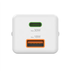 Hama mini caricab. rapido PD 30W 1xUSB-C/1xUSB-A bianco    201992 2