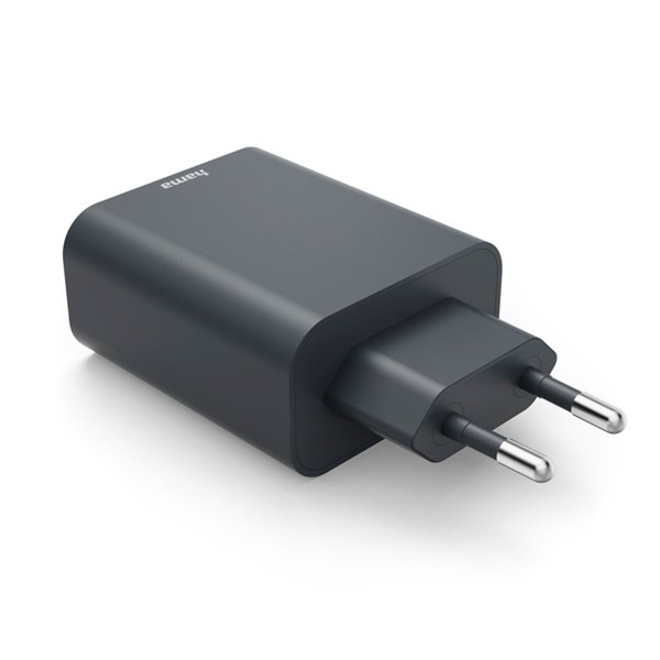 Hama caricab. rapido PD 65W 2xUSB-C/1xUSB-A, antracite 86445