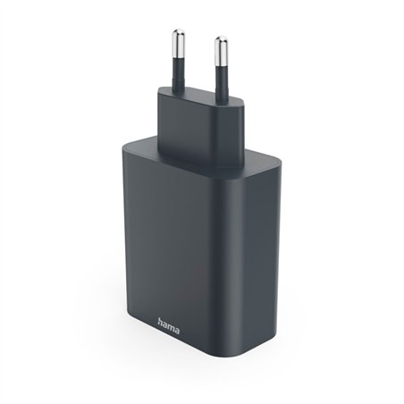 Hama caricab. rapido PD 65W 2xUSB-C/1xUSB-A, antracite 86445