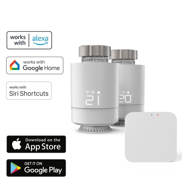 Hama controllo riscaldam. WiFi 2x termostato intell. + centrale