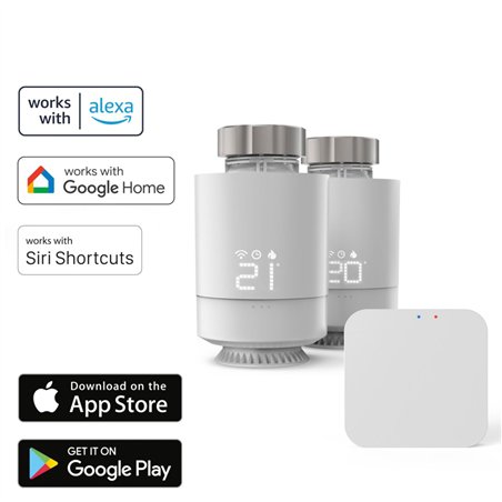 Hama controllo riscaldam. WiFi 2x termostato intell. + centrale