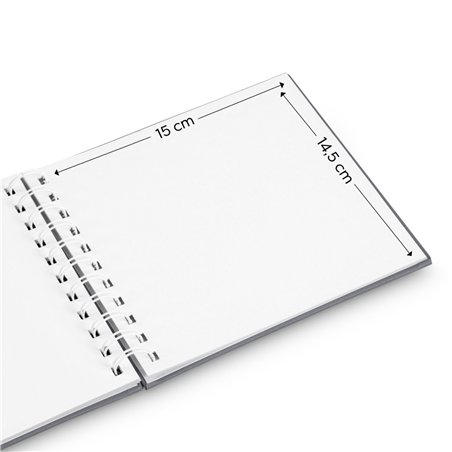 Hama  Fine Art  spirale NewBlack 18,5x15 30 pagine bianche   9872