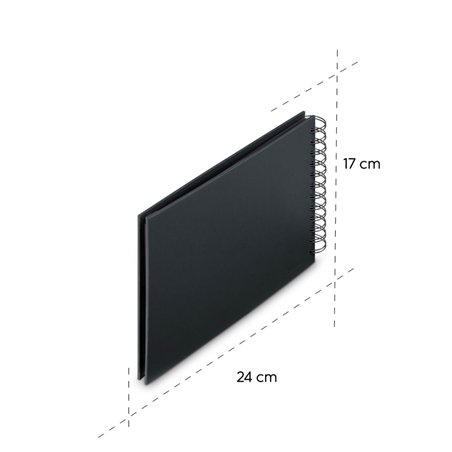 Hama  Fine Art  spirale NewBlack 24x17 50 pagine nere        9833