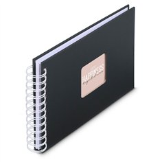 Hama  Fine Art  spirale NewBlack 24x17 50 pagine bianche  9830