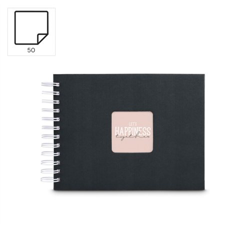 Hama  Fine Art  spirale NewBlack 24x17 50 pagine bianche  9830