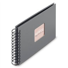 Hama  Fine Art  spirale grigio 24x17 50 pagine nere 9839