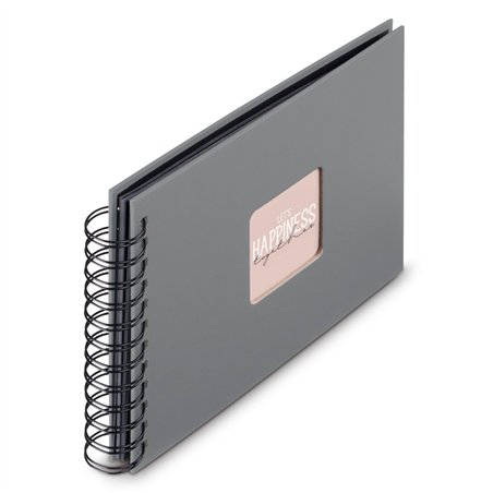 Hama  Fine Art  spirale grigio 24x17 50 pagine nere 9839