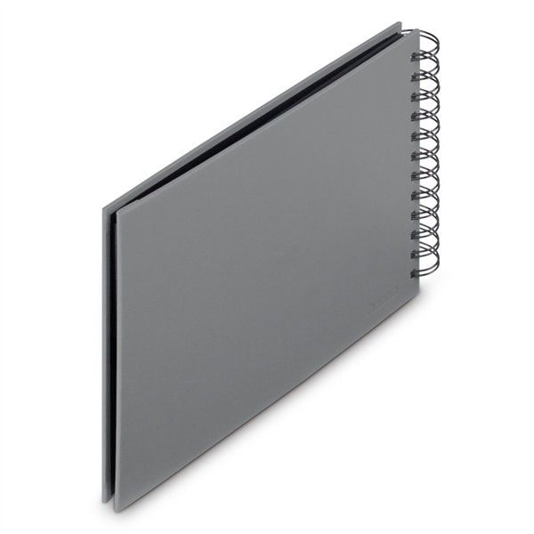 Hama  Fine Art  spirale grigio 24x17 50 pagine nere 9839