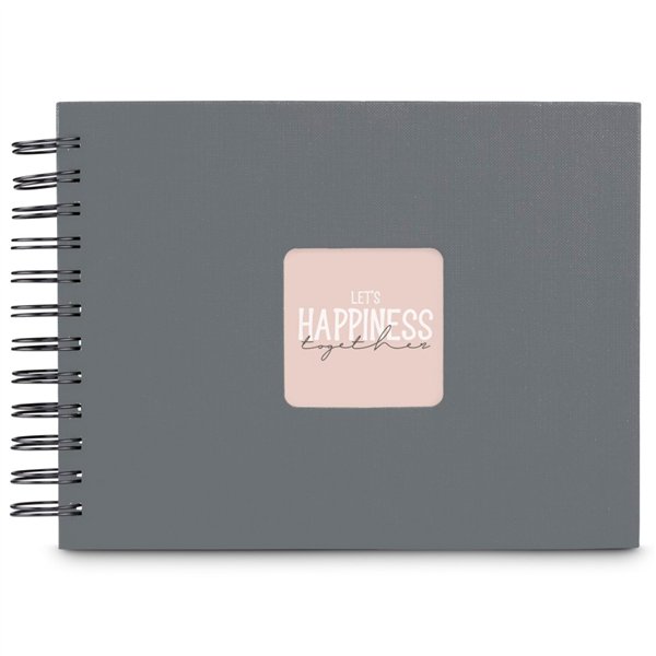 Hama  Fine Art  spirale grigio 24x17 50 pagine nere 9839