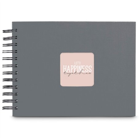 Hama  Fine Art  spirale grigio 24x17 50 pagine nere 9839