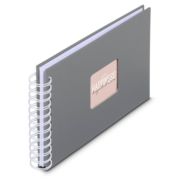 Hama  Fine Art  spirale grigio 24x17 50 pagine bianche   9836