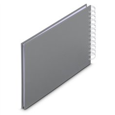 Hama  Fine Art  spirale grigio 24x17 50 pagine bianche   9836 2