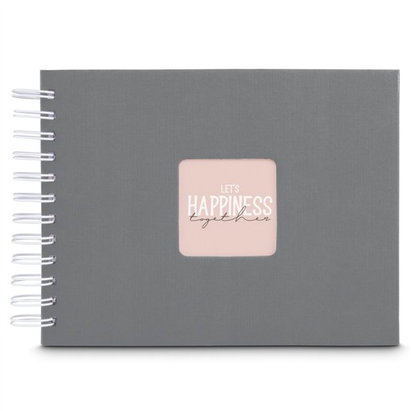 Hama  Fine Art  spirale grigio 24x17 50 pagine bianche   9836