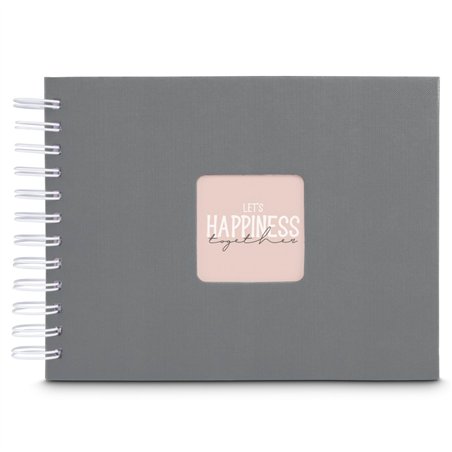 Hama  Fine Art  spirale grigio 24x17 50 pagine bianche   9836