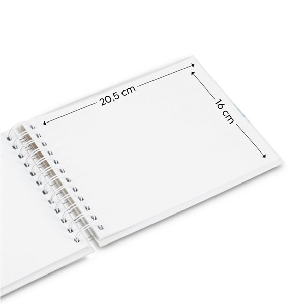 Hama  Fine Art  spirale grigio 24x17 50 pagine bianche   9836