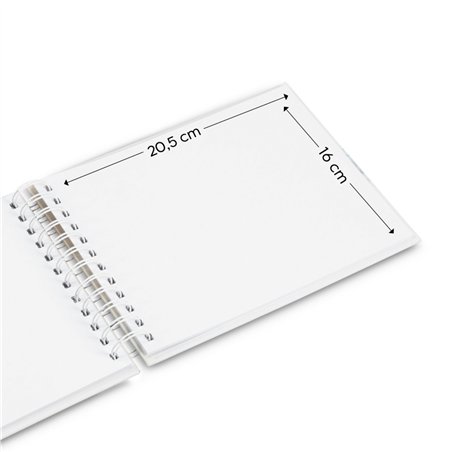 Hama  Fine Art  spirale Mousse 24x17 50 pagine bianche  9848