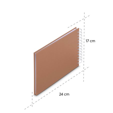 Hama  Fine Art  spirale Mousse 24x17 50 pagine bianche  9848