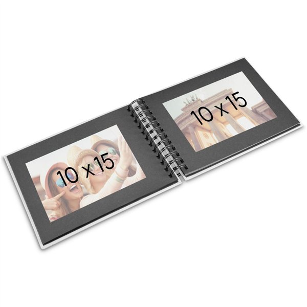 Hama  Fine Art  spirale Terra 24x17 50 pagine nere        9857