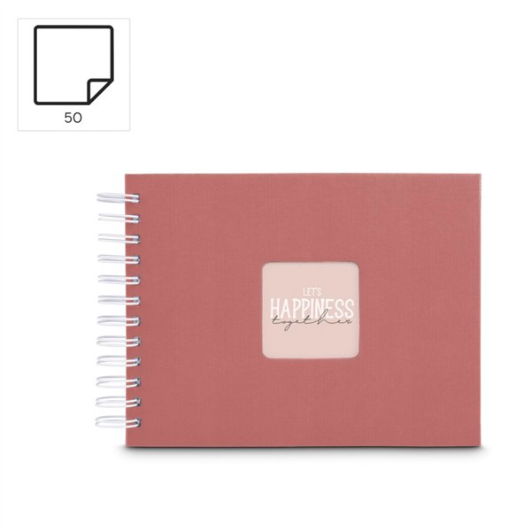 Hama  Fine Art  spirale Terra 24x17 50 pagine bianche  9854