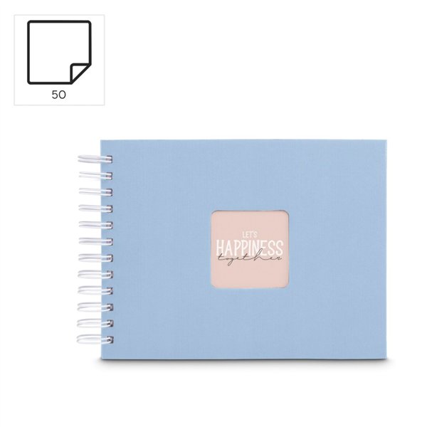 Hama  Fine Art  spirale Lagune 24x17 50 pagine bianche  9860