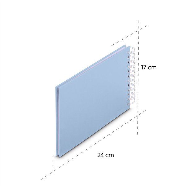 Hama  Fine Art  spirale Lagune 24x17 50 pagine bianche  9860